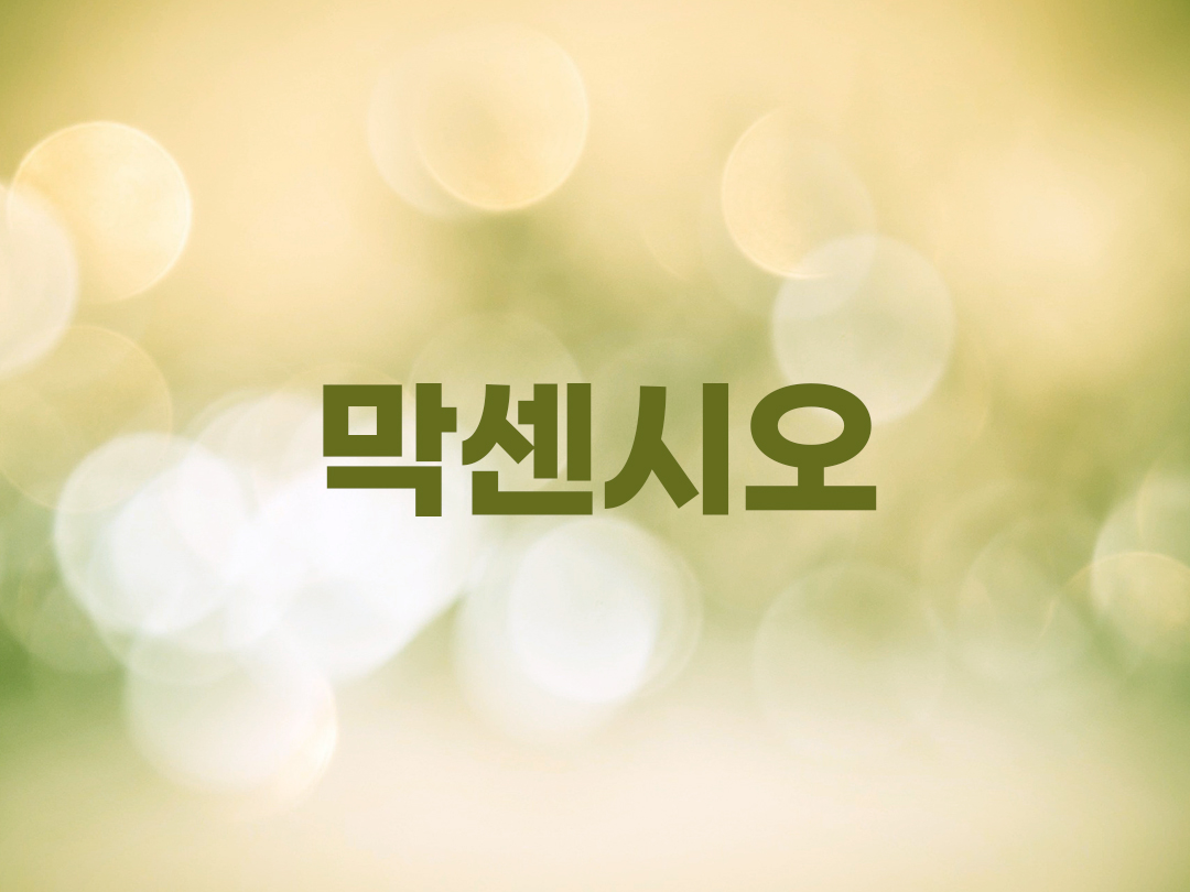 막센시오 천주교 남자세례명 2인 목록