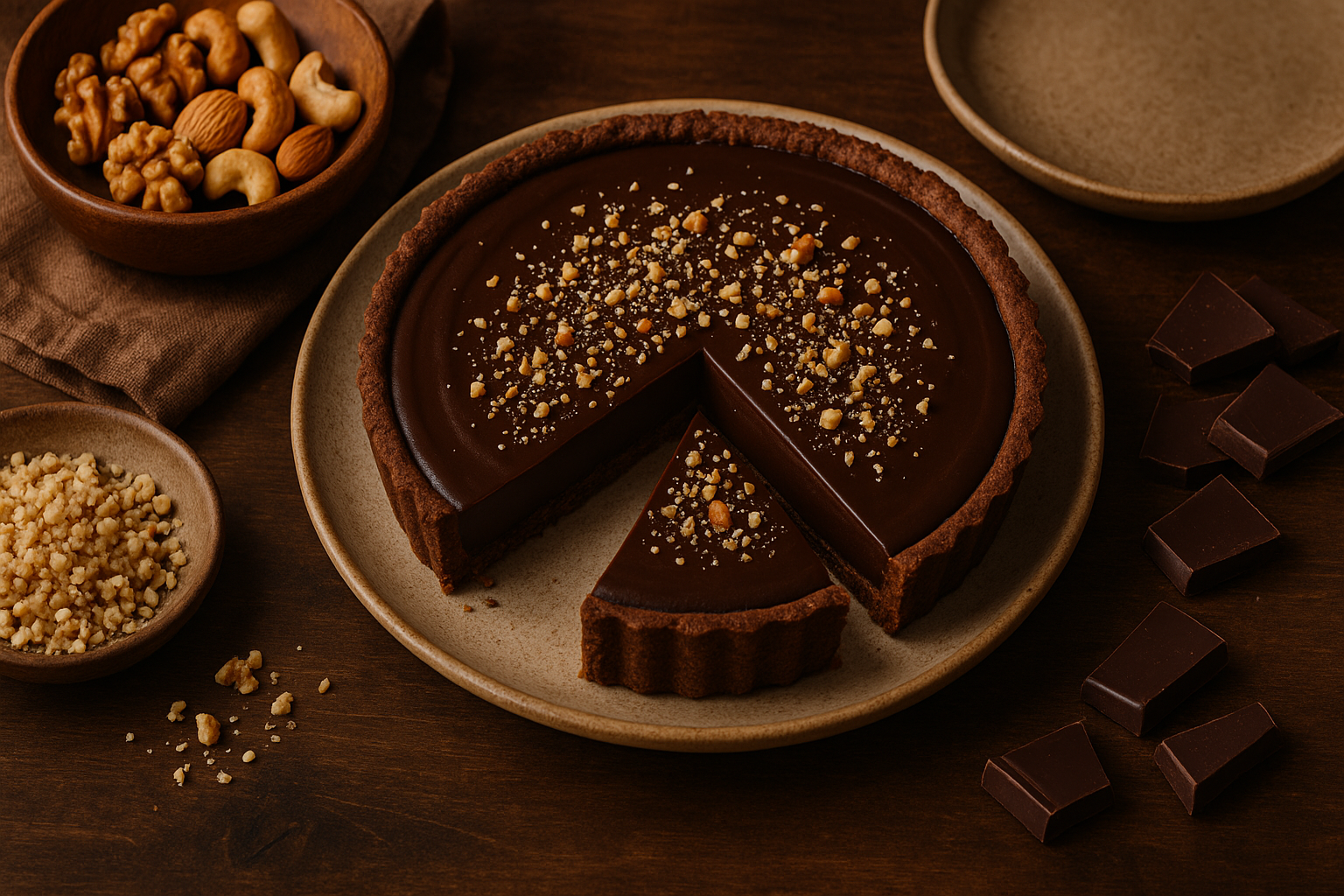 비건 초코 타르트