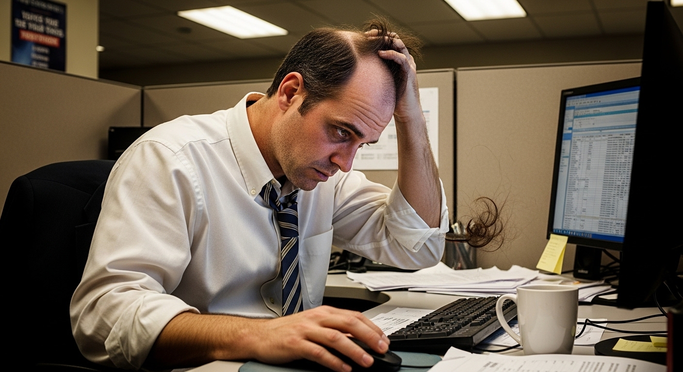 40대 남성 탈모 원인관련 사진