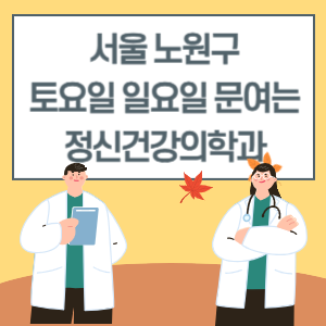 서울 노원구 토요일 일요일 재활의학과 진료 병원 리스트