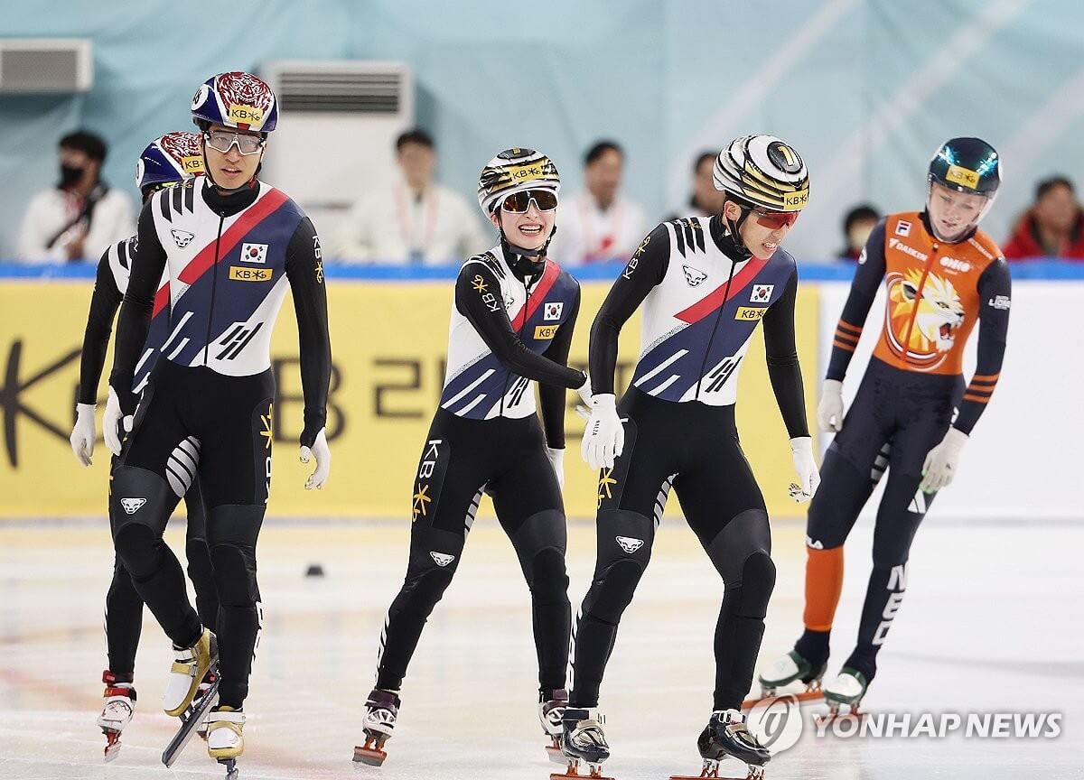 쇼트트랙 4차 월드투어 한국 금메달