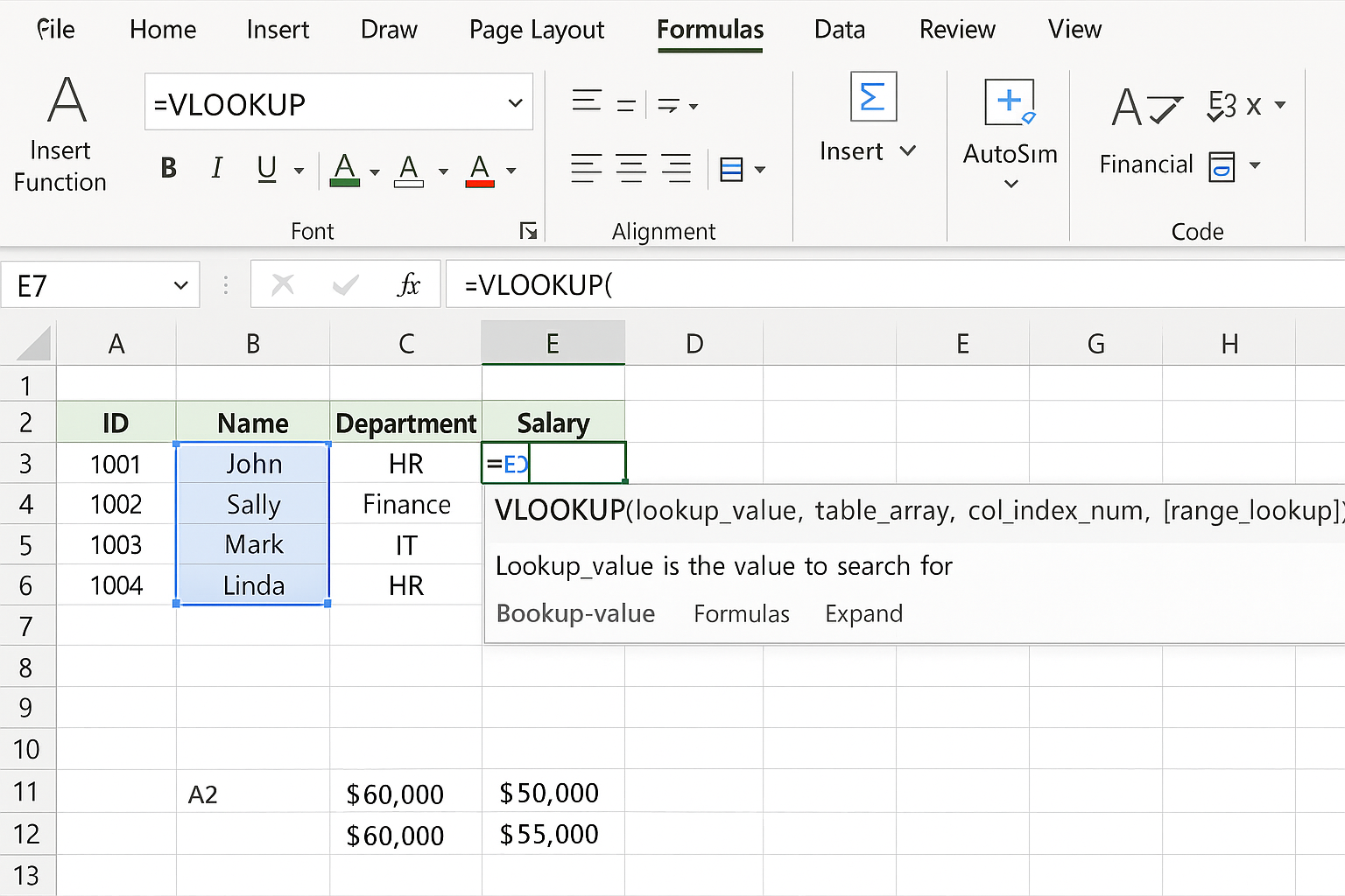 VLOOKUP 함수 단축키 배우기 관련 사진