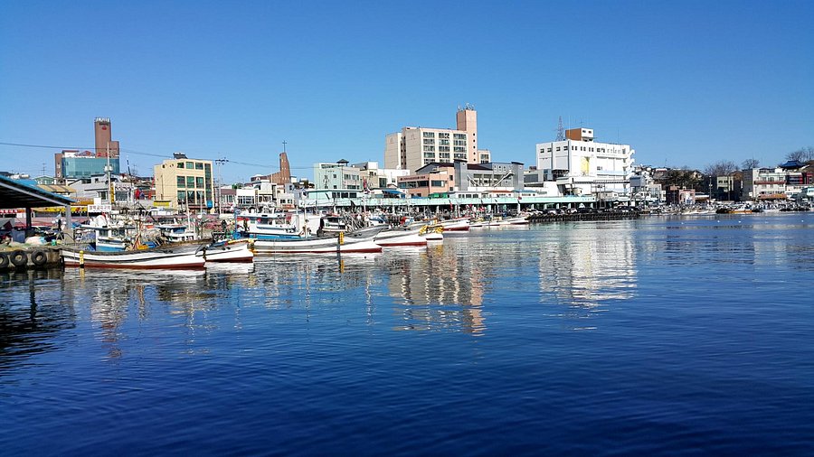  착한사나이 촬영장 주문진항