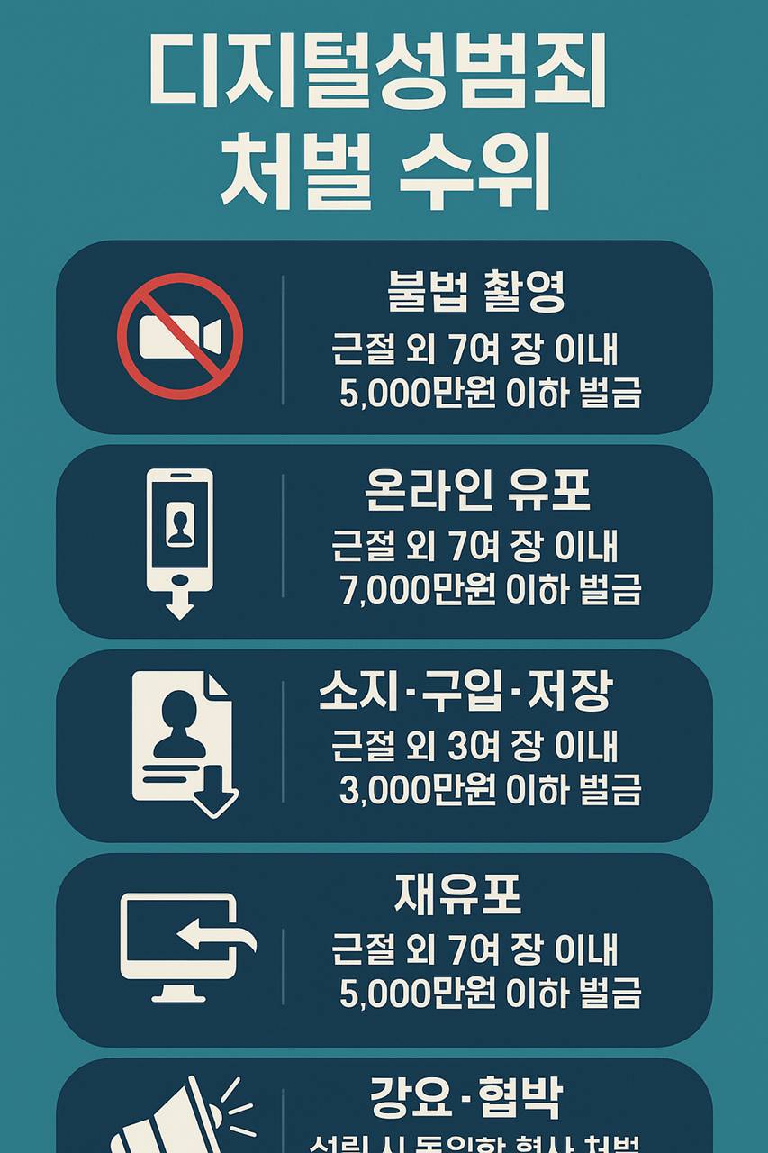 디지털 성범죄 처벌수위