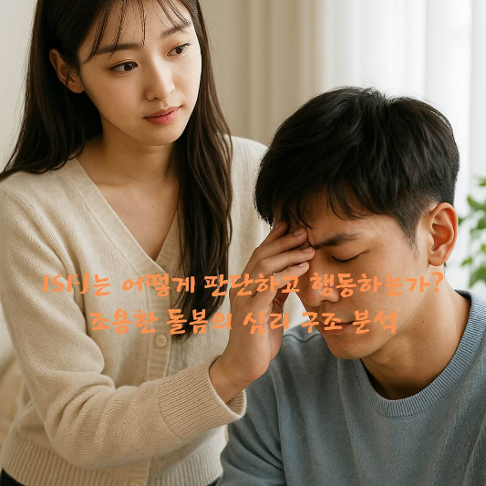 ISFJ, MBTI, 성격유형, 조용한헌신, 감정조율, 자기돌봄, 
스트레스반응, 성격심리학, 인간관계, 감정억제