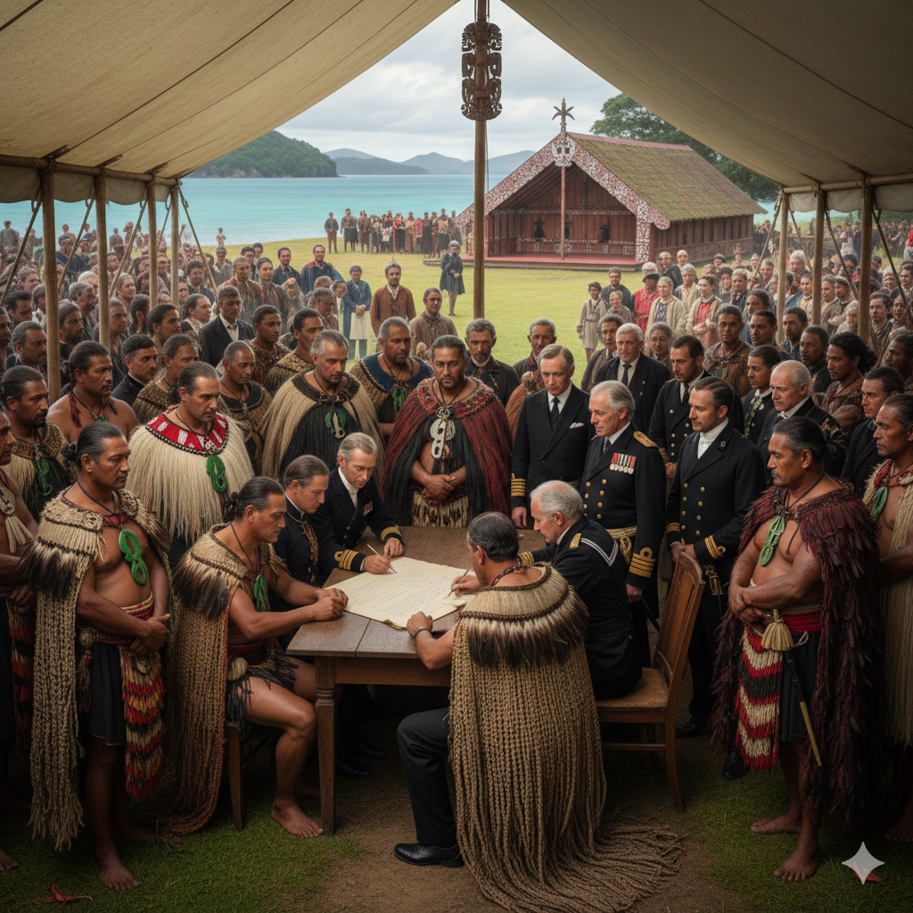 와이탕이 조약 체결