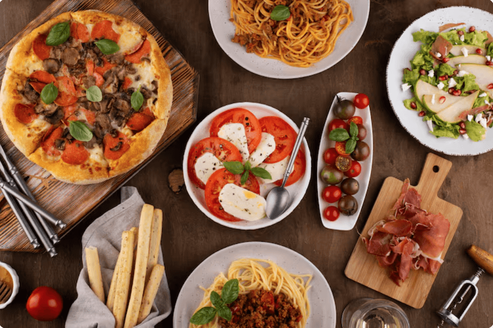 피자와 스파게티 등 몸에 안 좋은 인스턴트 음식