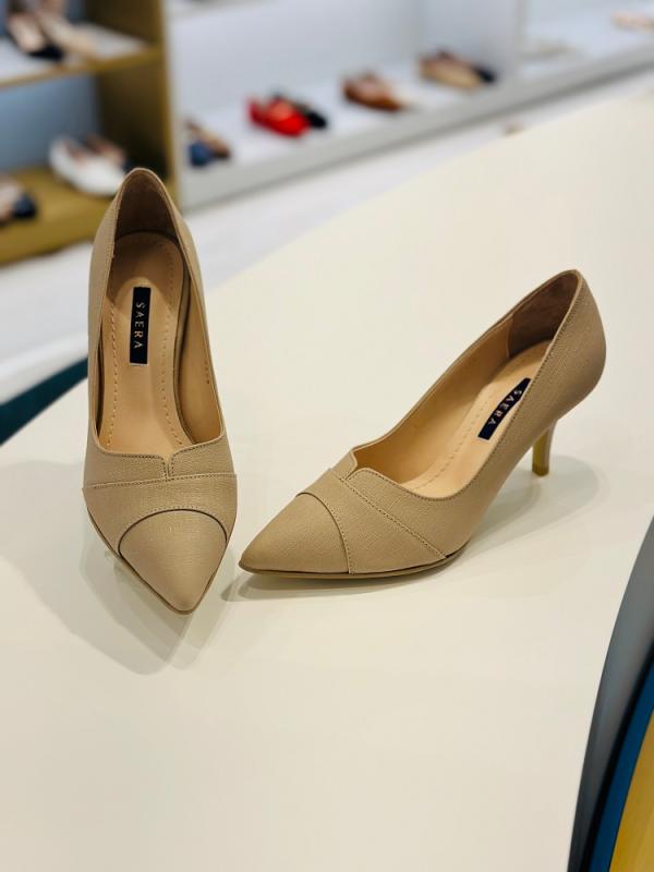 세라 여성 소가죽 펌프스 구두 스틸레토힐 TJP21413 베이지 5 7CM