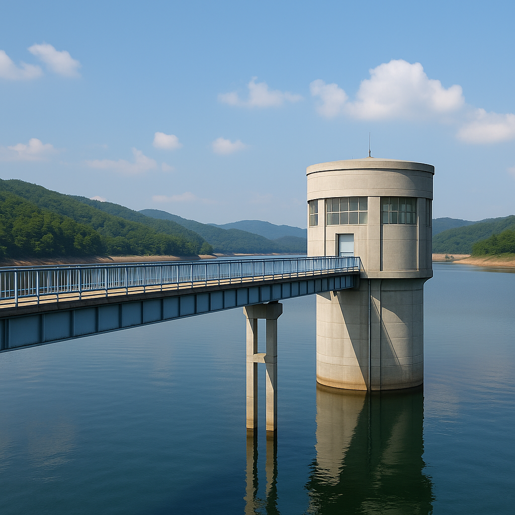 취수탑 관련 사진