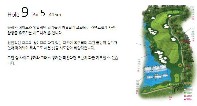 동촌 골프클럽 코스공략도 18