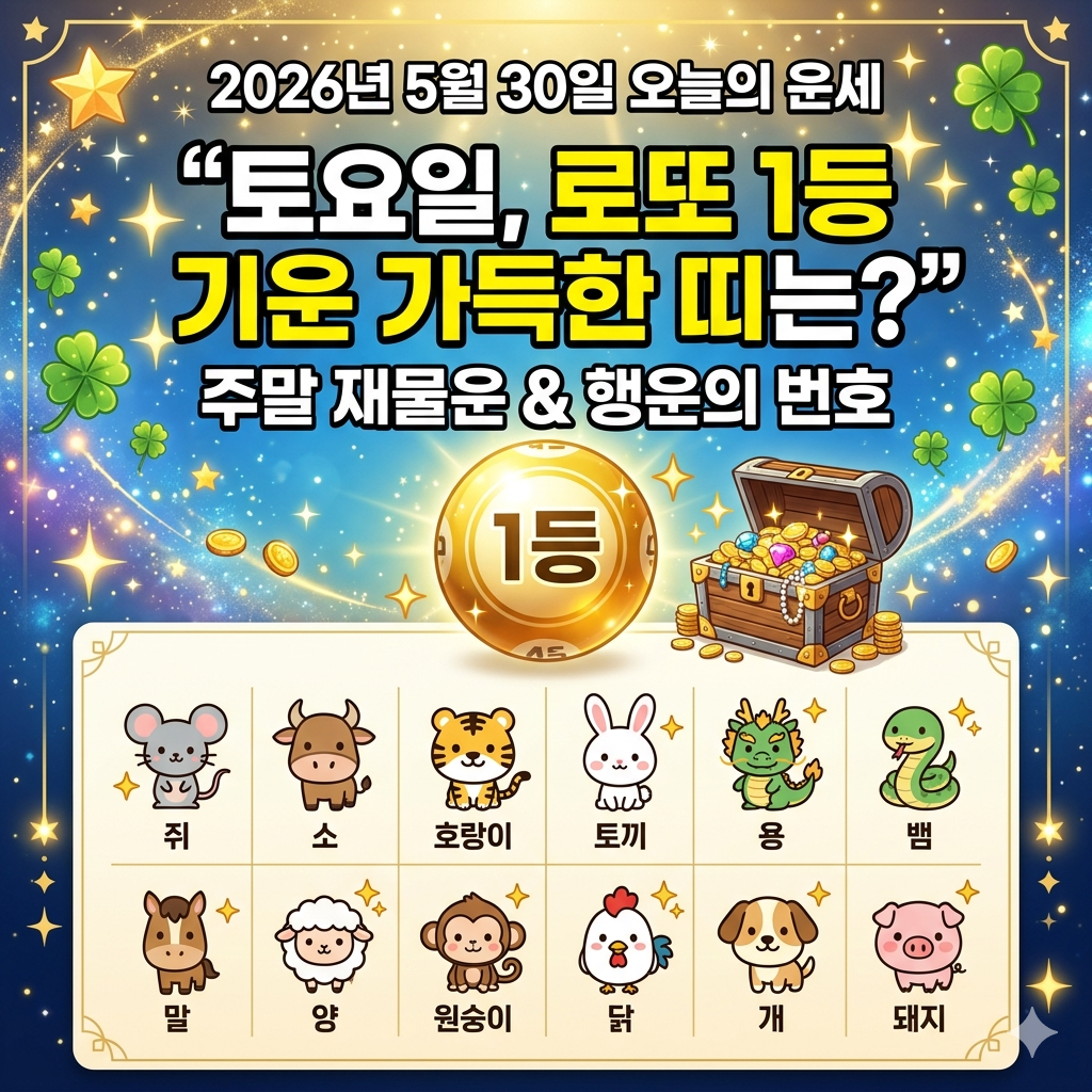 5월30일 오늘의 운세