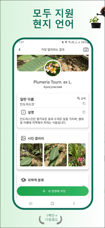 식물이름 찾기 앱, 식물 식별자