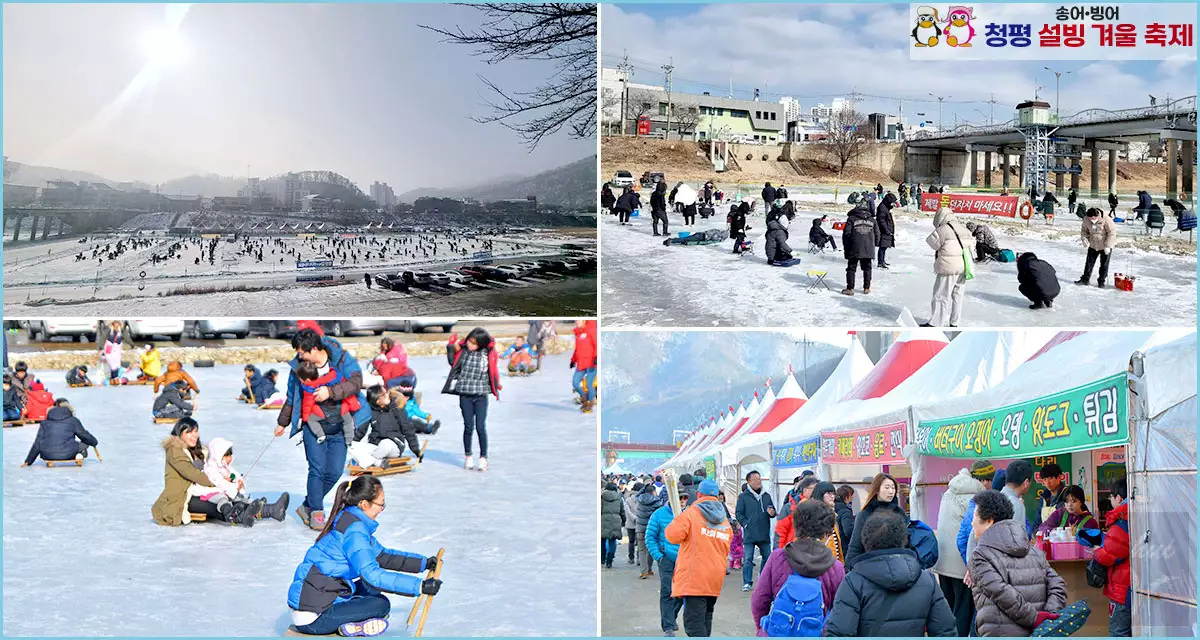 청평 설빙 송어빙어 축제 전경