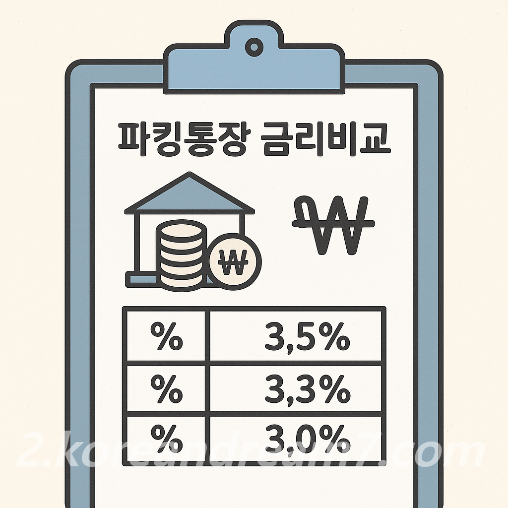 파킹통장 금리비교 2025 – 가장 똑똑한 단기자금 운용법