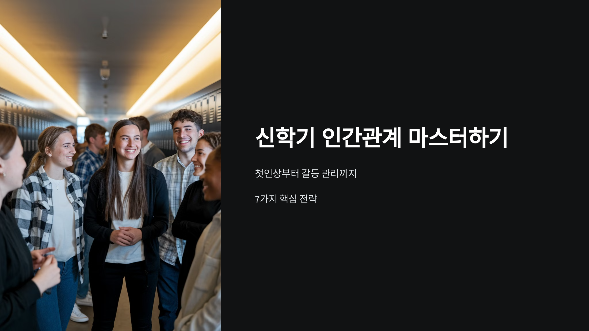 신학기 인간관계 꿀팁