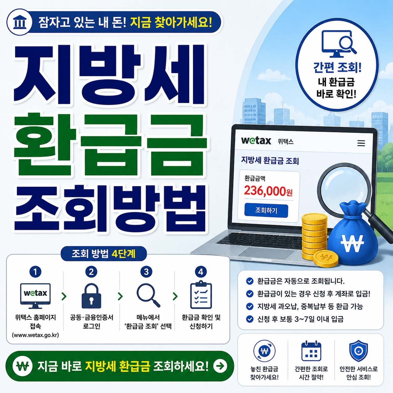 지방세 환급금 조회방법