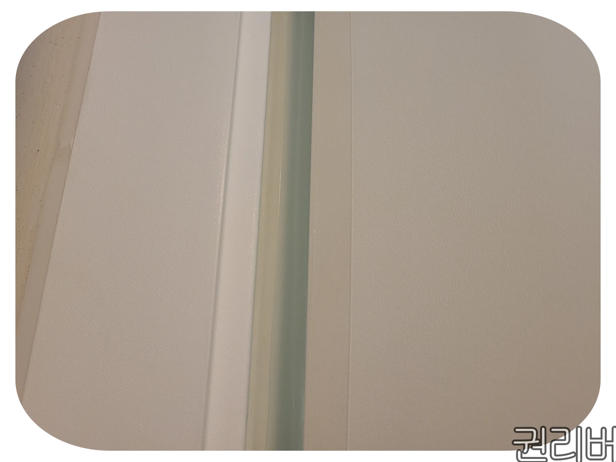 문풍지 붙인 상태