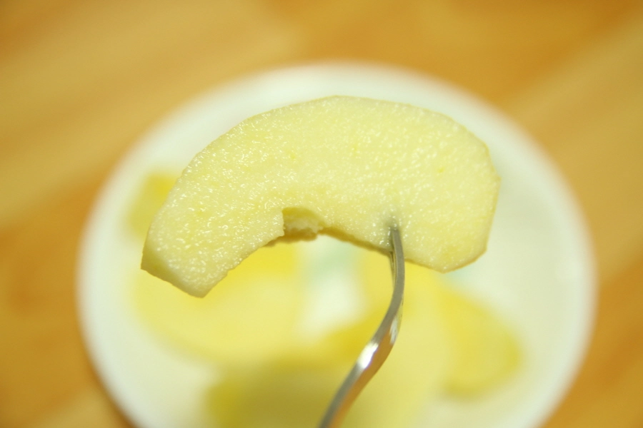 사과 자른 모습