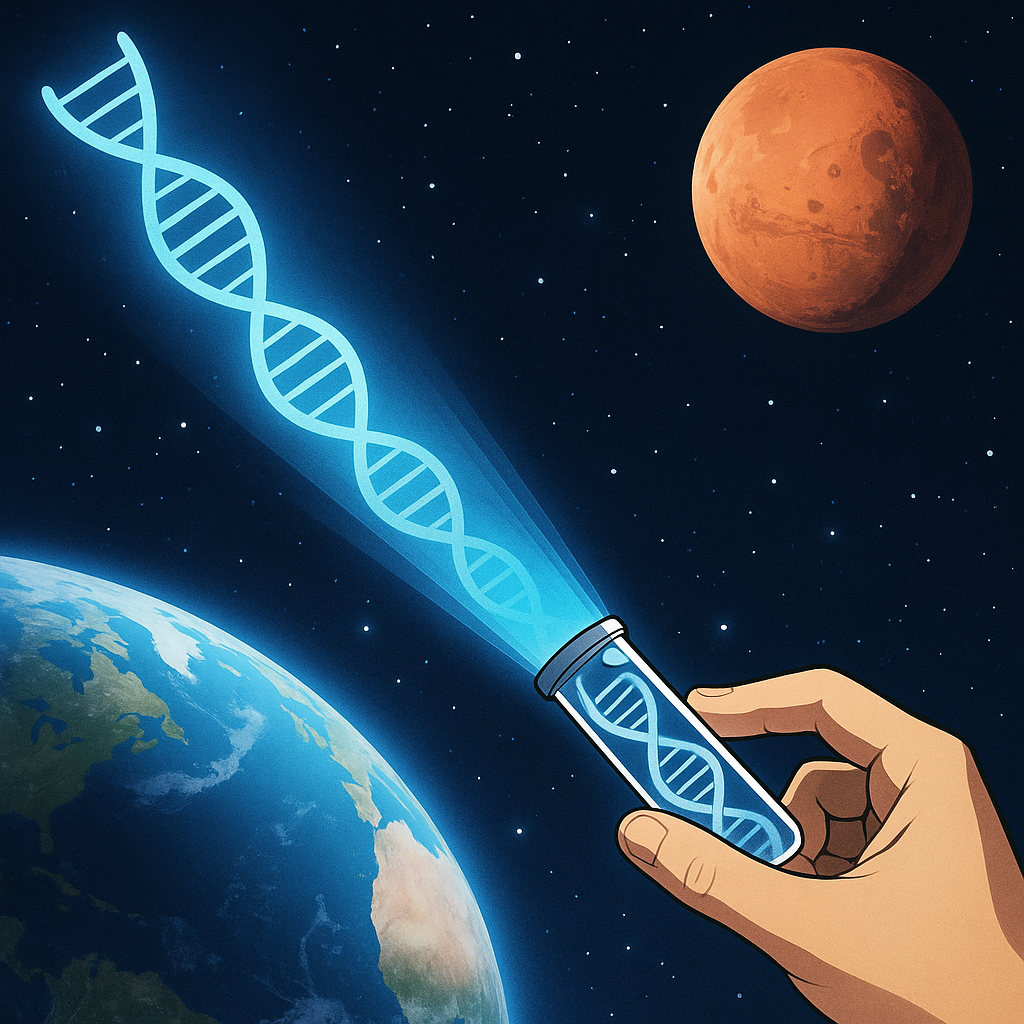 인간의 DNA를 우주에 보낸 실험