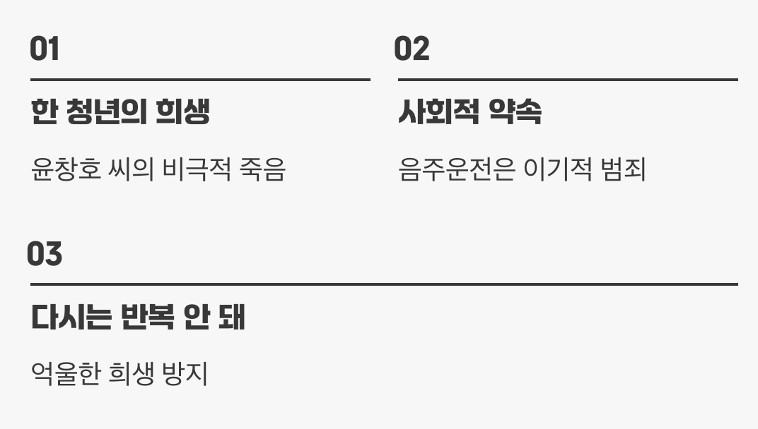 우리가 '윤창호법'을 기억해야 하는 이유