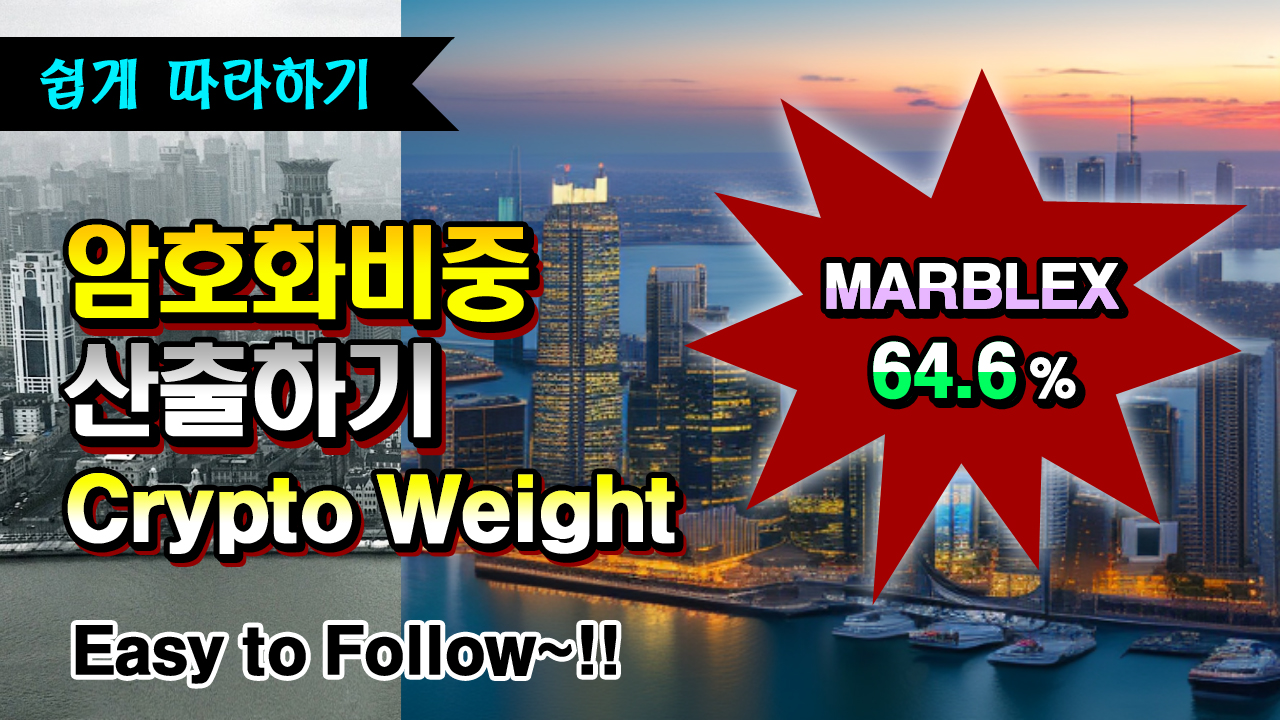 암호화비중(Crypto Weight) 산출방식에 대한 이미지