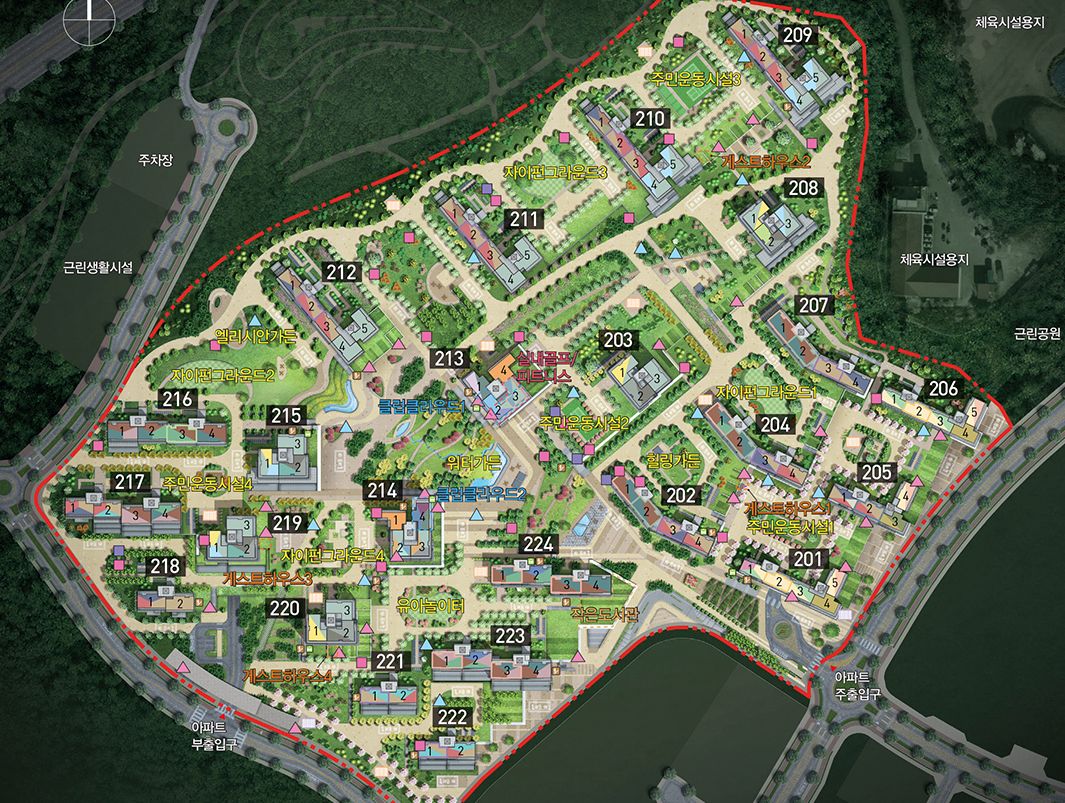 세종 자이더시티 단지 구조