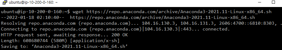아나콘다 wget