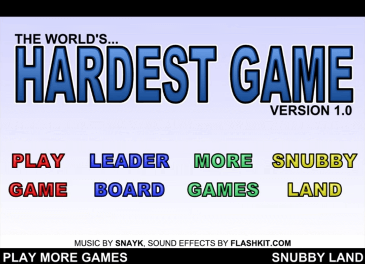 세상에서-제일-어려운-플래시게임-메인-화면