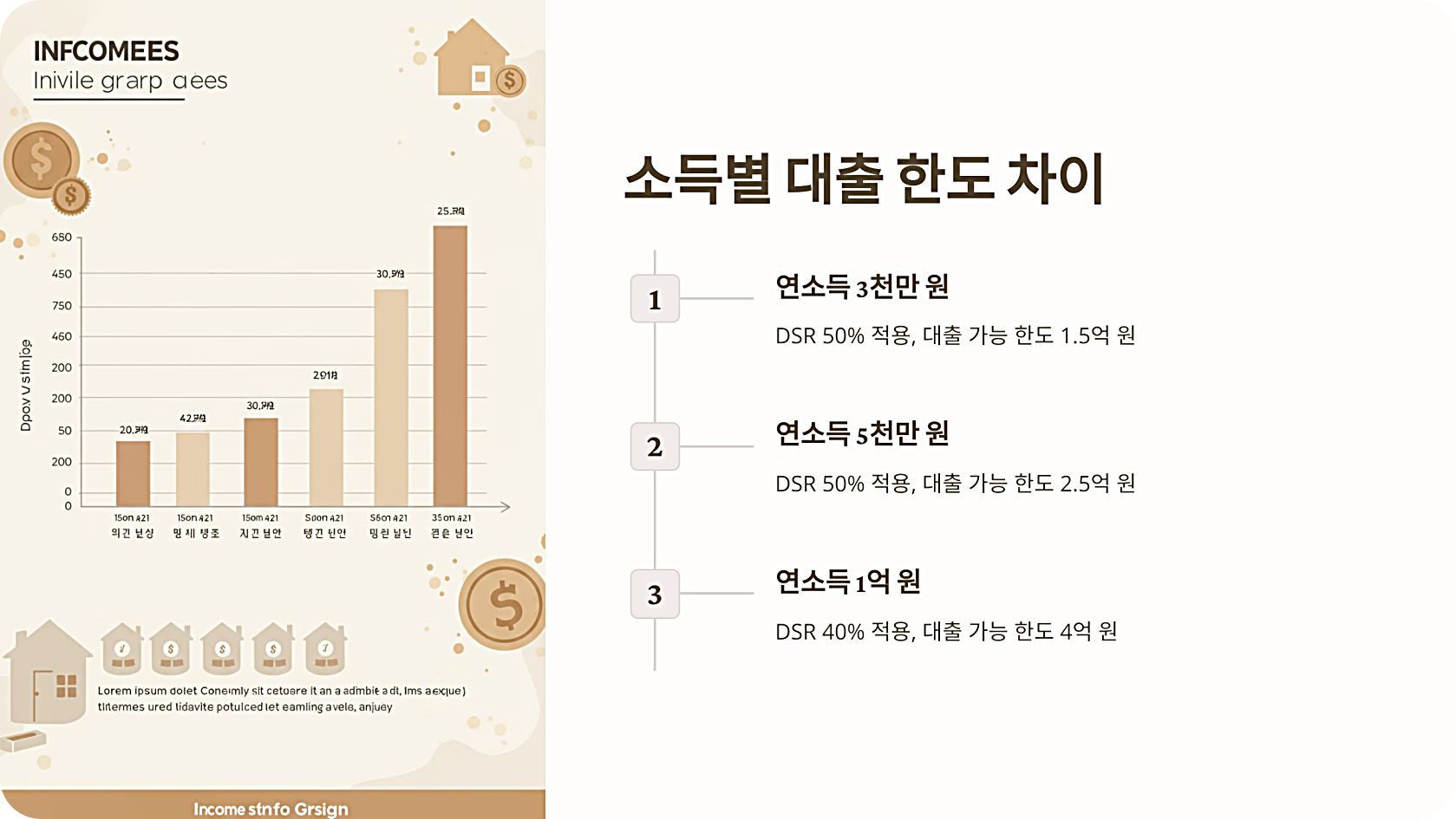 소득별 대출 한도 차이