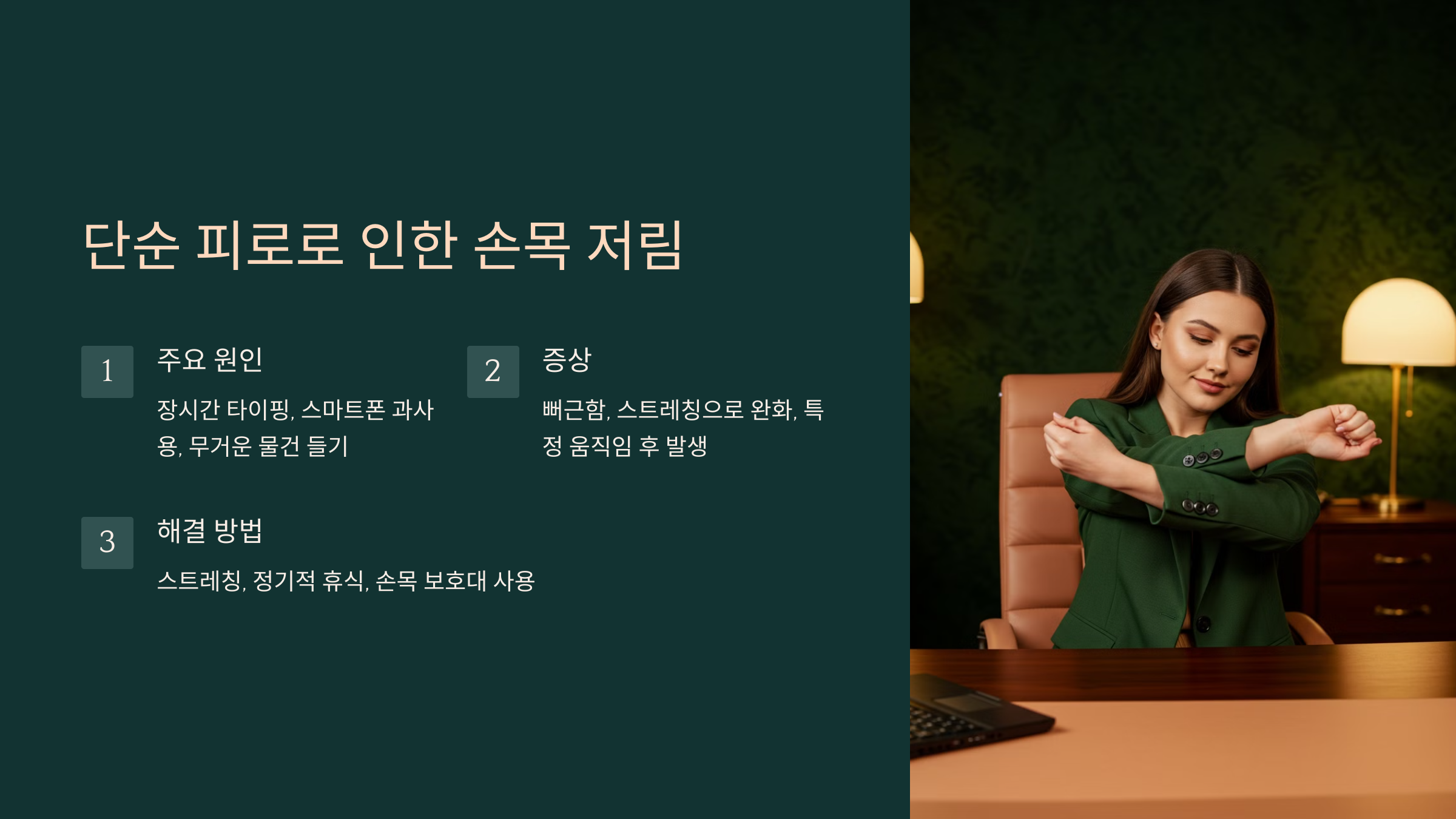 단순 피로로 인한 손목 저림