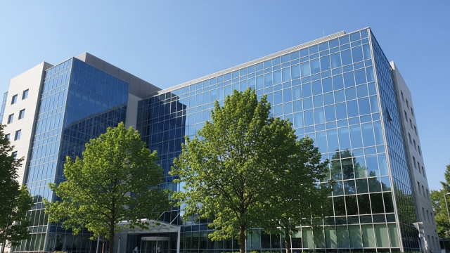 여성 탈모 클리닉을 연상시키는 현대식 병원 외관