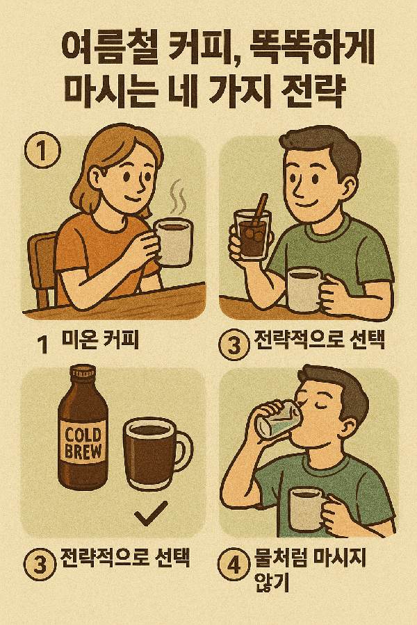 여름철 커피, 똑똑하게 마시는 네 가지 전략