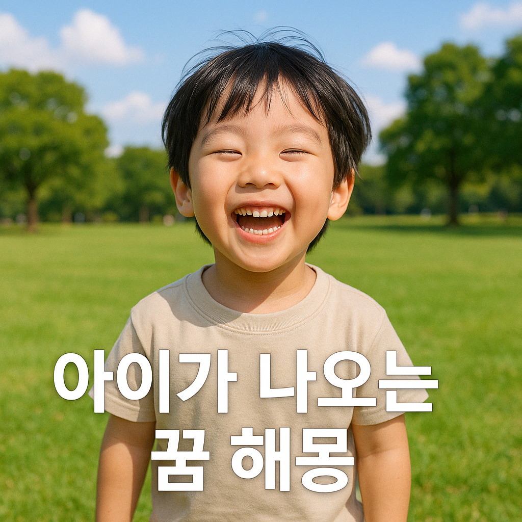 아이 나오는 꿈 해몽을 표현하는 썸네일