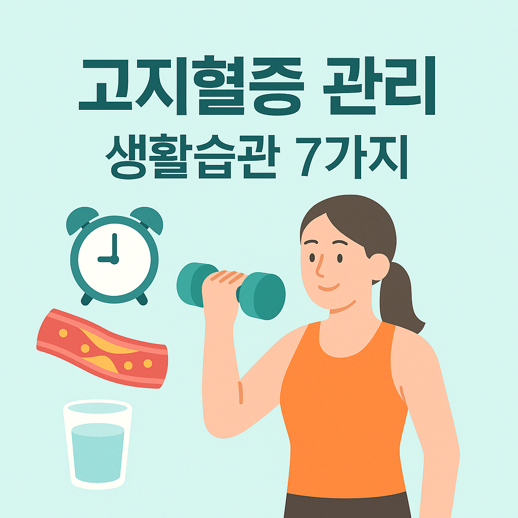 고지혈증 관리 생활습관 7가지