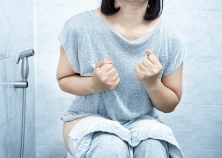 비피더스 효능, 변비를 나타내는 사진