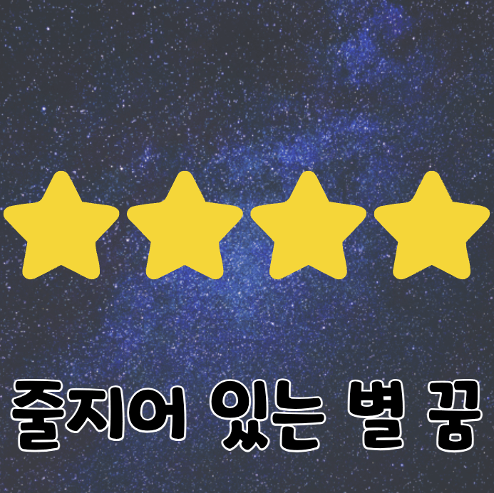 별 4개