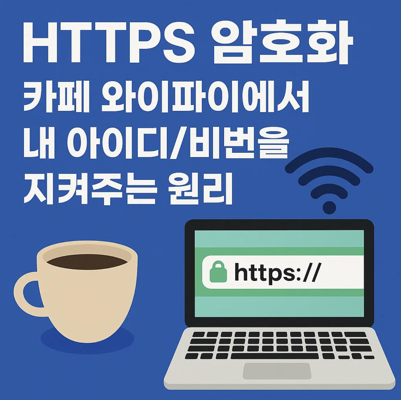 HTTPS 암호화, 카페 와이파이에서 내 아이디/비번을 지켜주는 원리