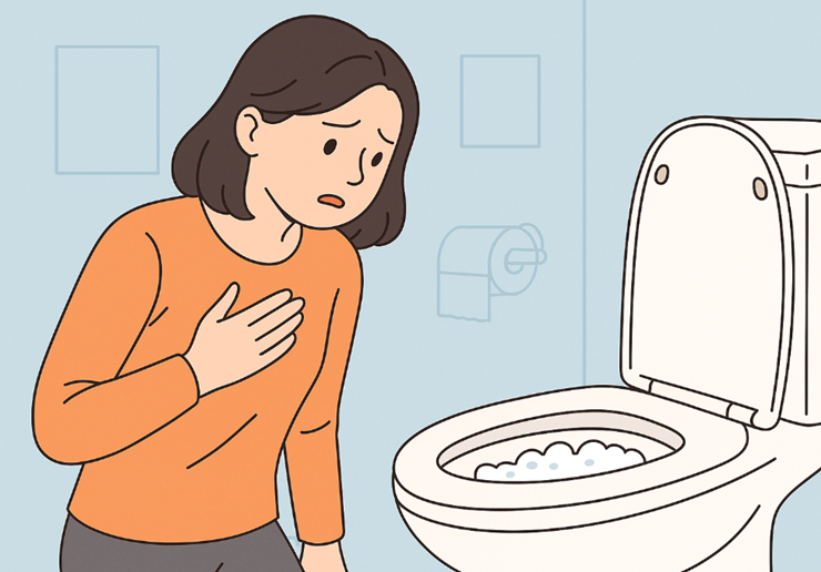 소변에 거품이 많이생김