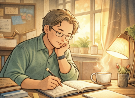 이야기글에서 인물 마음을 자연스럽게 드러내기