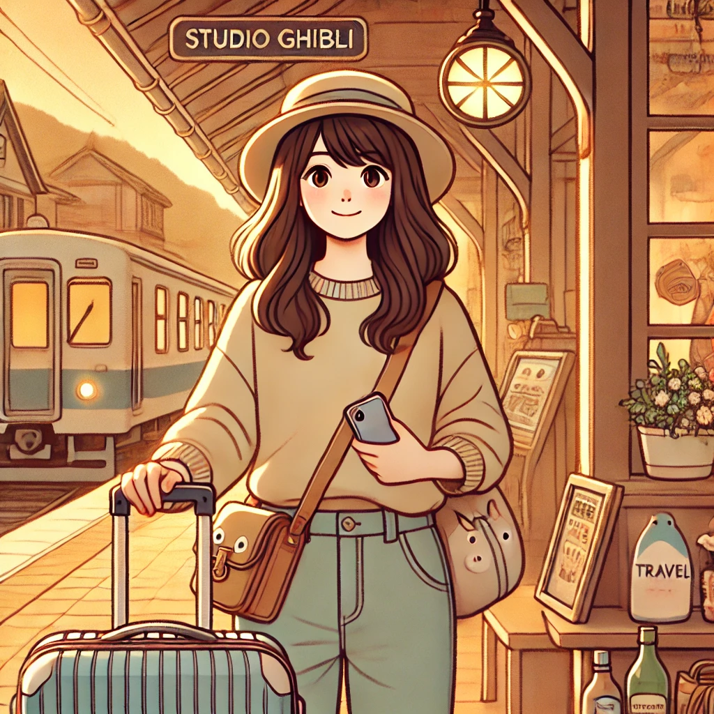 여행을 떠나려는 그림