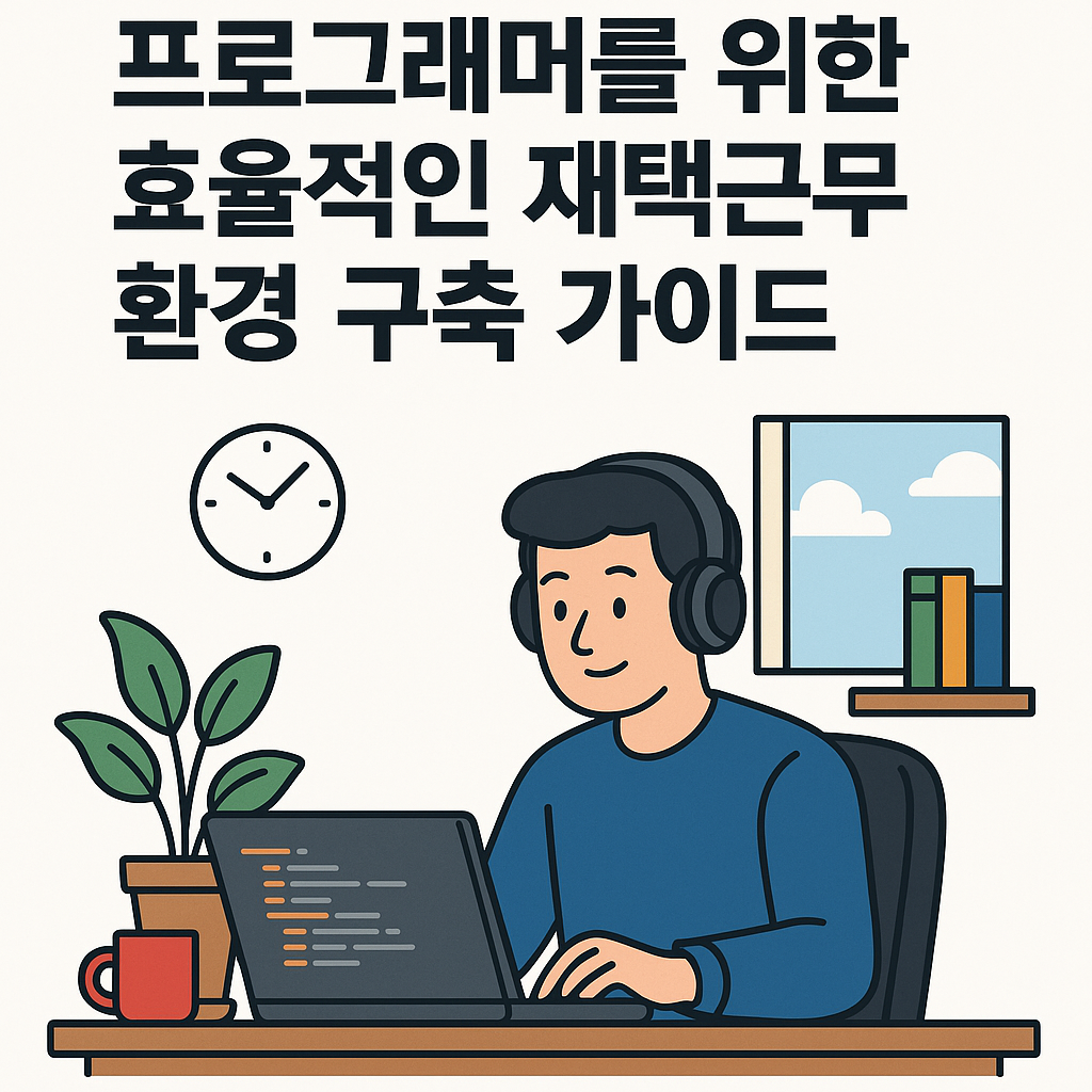 프로그래머를 위한 효율적인 재택근무 환경 구축 가이드