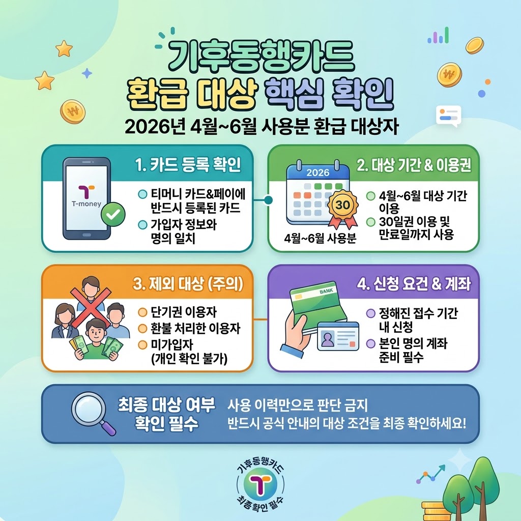 기후동행카드 환급 대상