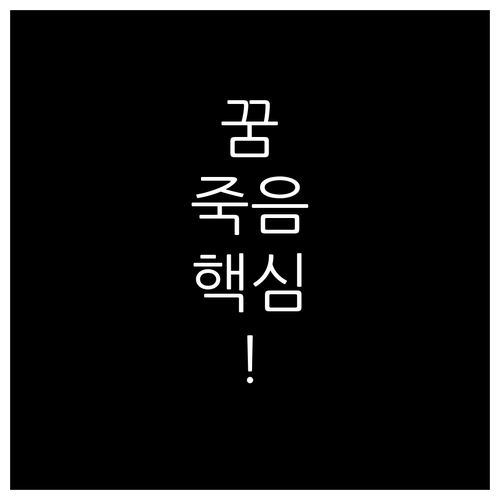 꿈속 죽음의 심리적 의미와 해석..