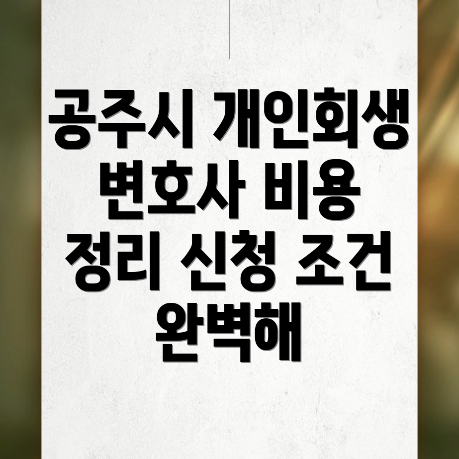 공주시 개인회생