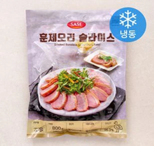 사세 훈제오리 슬라이스 (냉동)&#44; 1개&#44; 800g