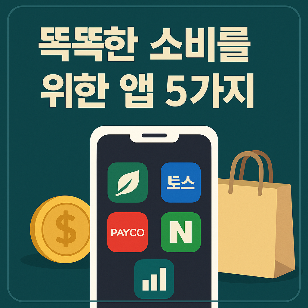 똑똑한 소비를 위한 앱 5가지