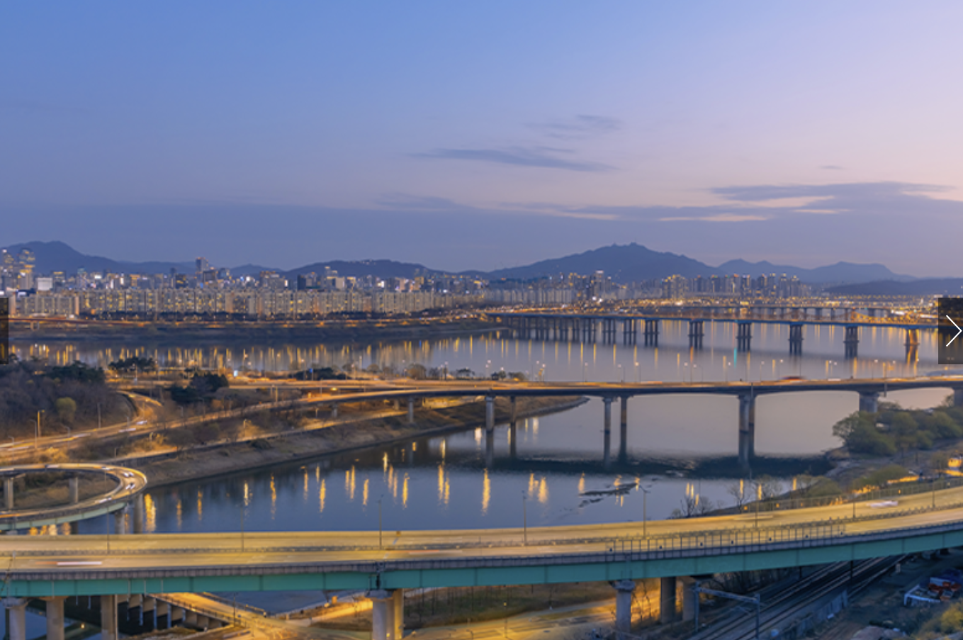응봉산 전경