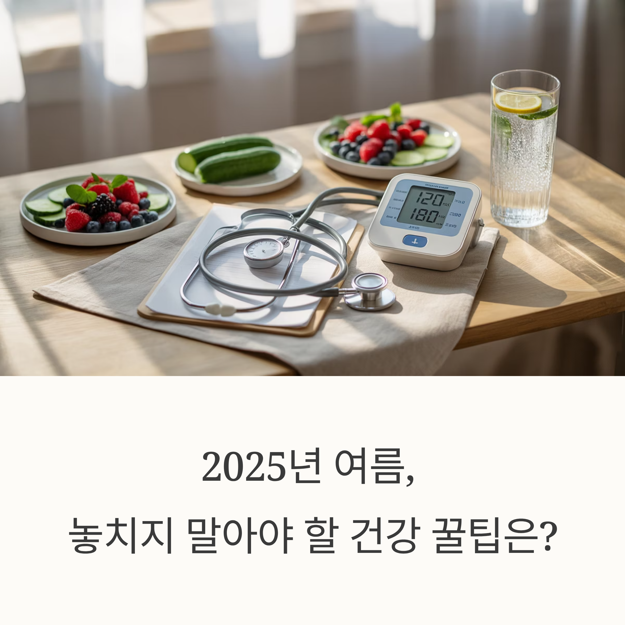 2025년 여름, 내 몸을 위한 완벽 가이드: 건강검진 & 보양식 트렌드 총정리!