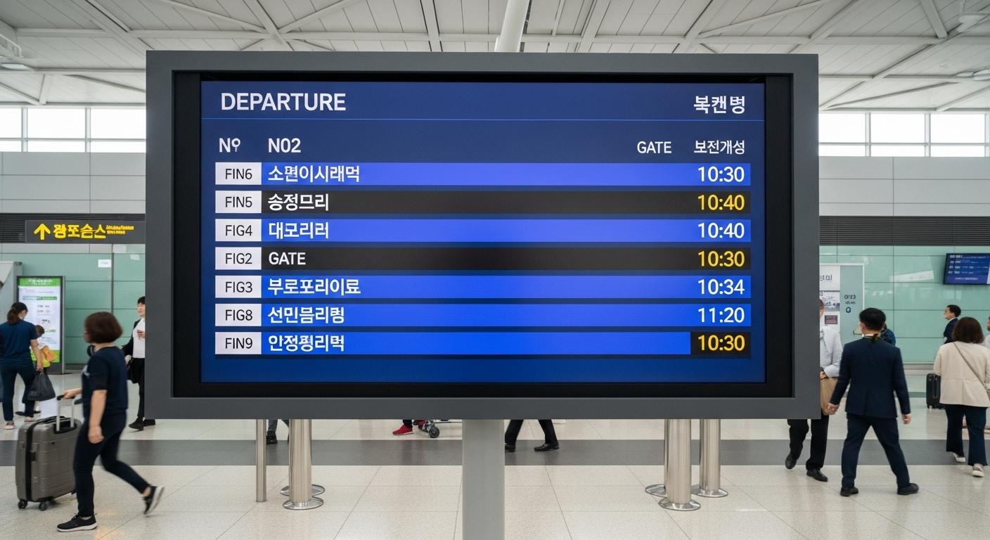인천공항 출발정보