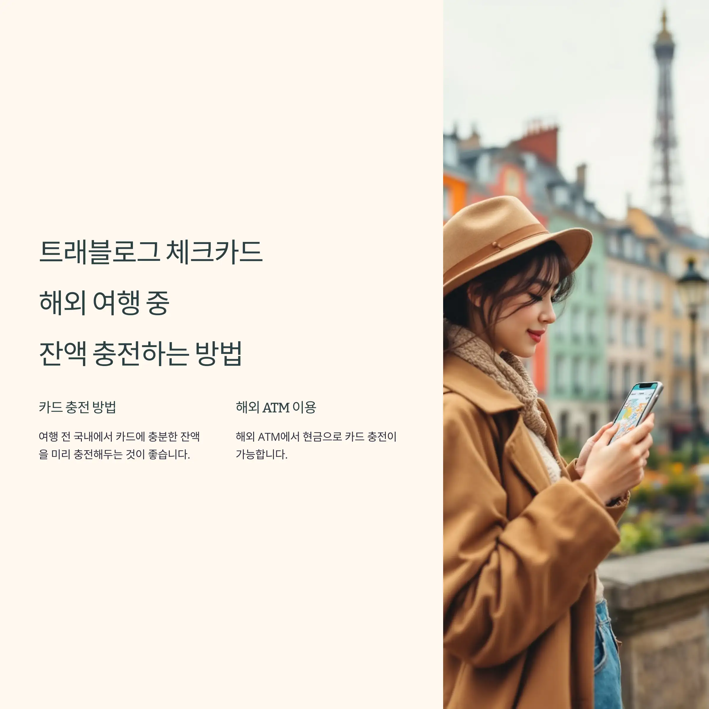 트래블로그 체크카드로 해외 여행 중 잔액 충전하는 방법